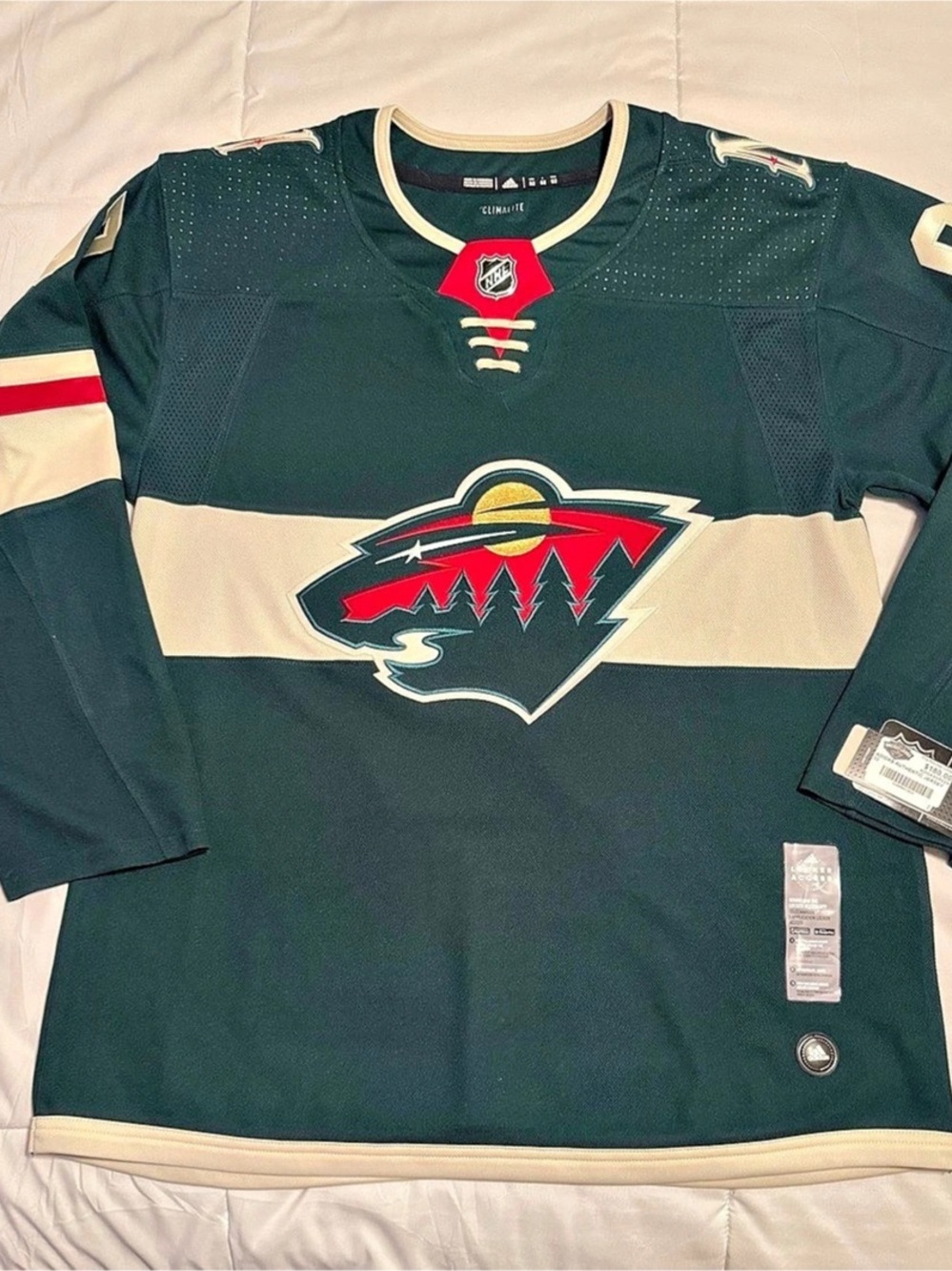 NWT Adidas Minnesota Wild Kirill Kaprizov #97 Authentic Jersey Size 52